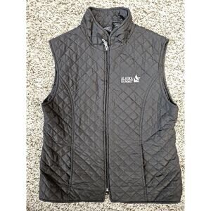 womens quilted Polar Premium Vest Black Alaska Summit Size Medium Warm